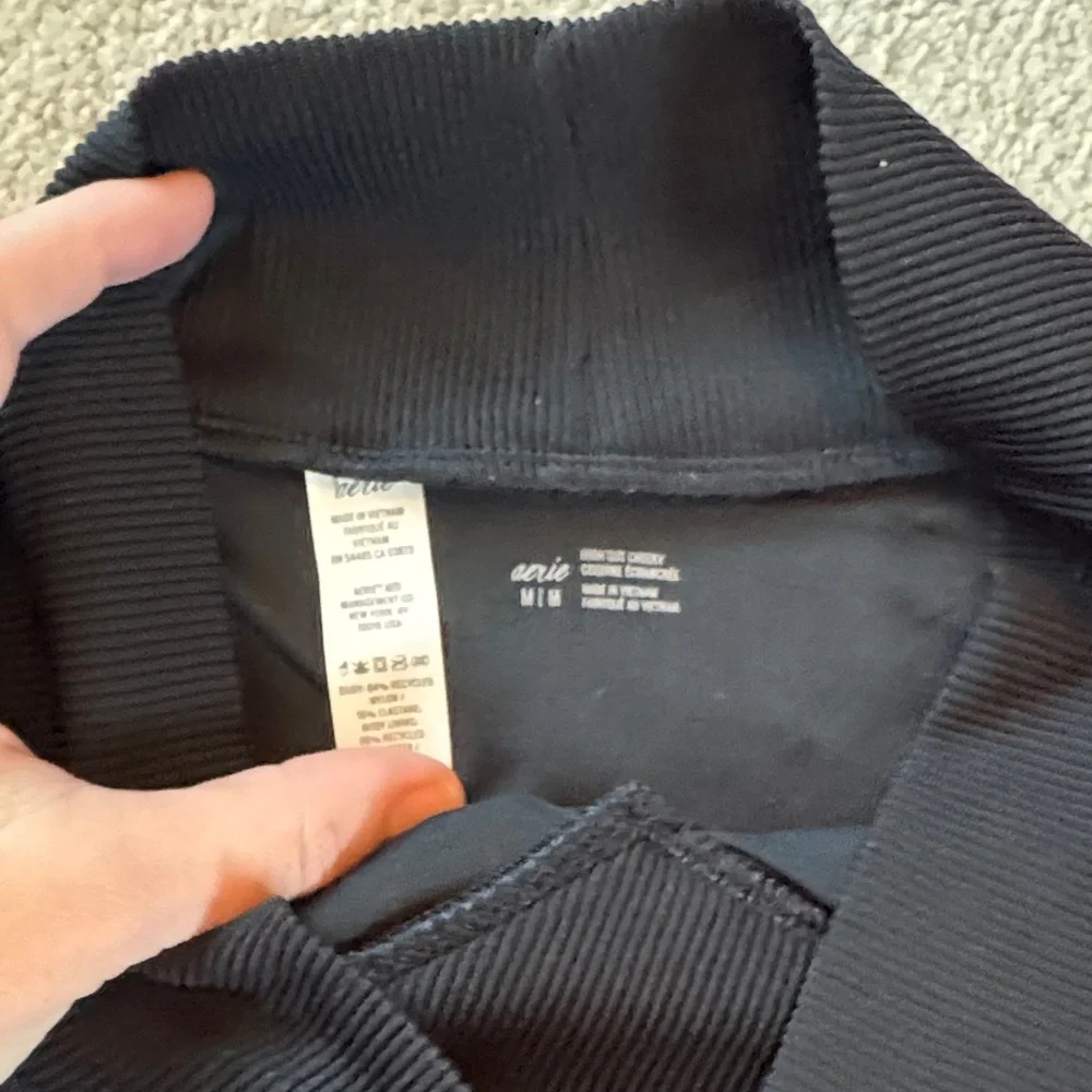Aerie High-Waist Bikini Bottoms in Black and Hot Pink - Picture 2 of 8